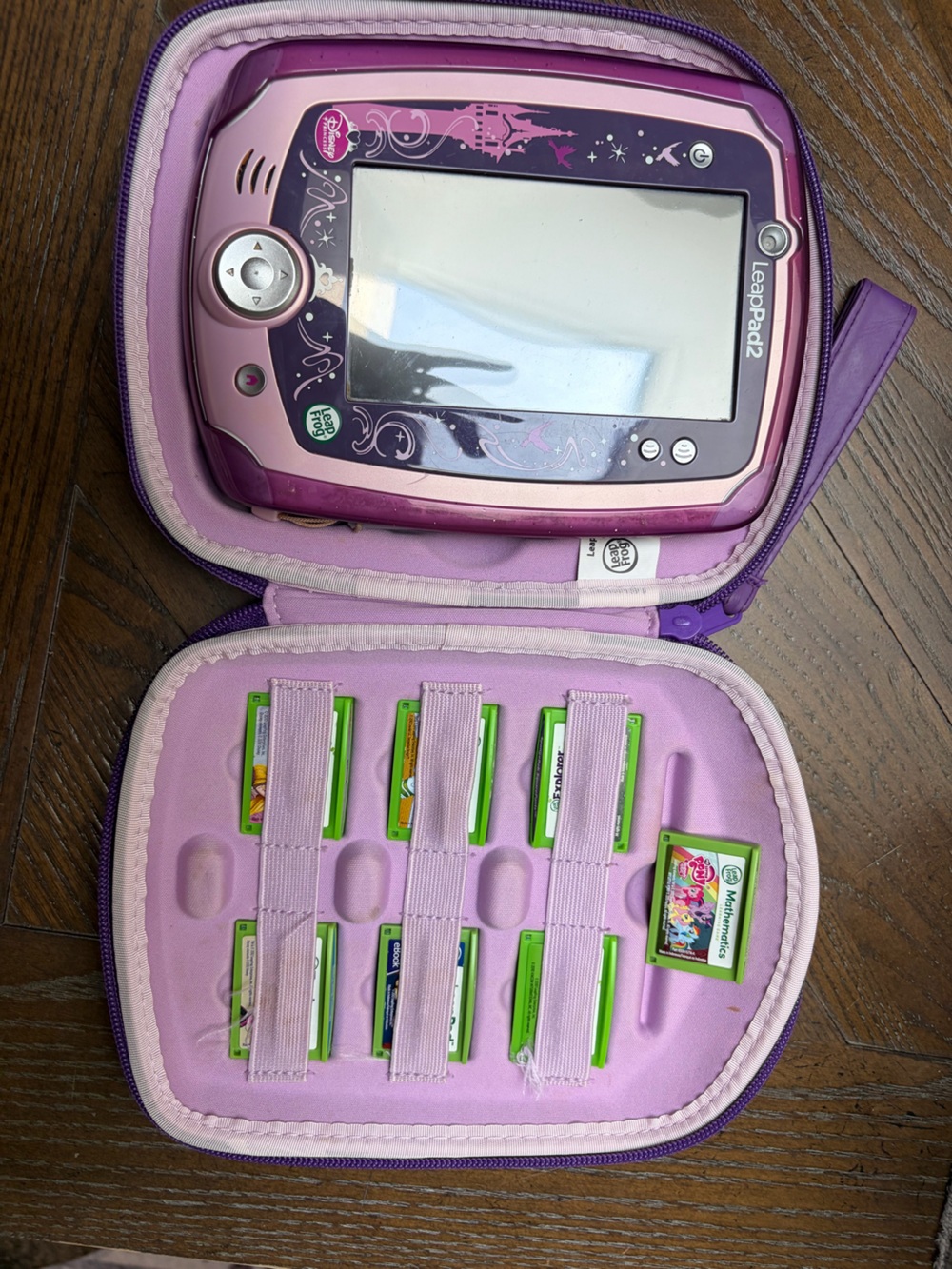 LeapFrog LeapPad 2 Disney Princess + Case & 7 Games